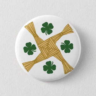 Macaron Rond 5 Cm Croix de St Brigids