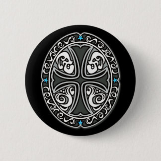 Macaron Rond 5 Cm CROIX d'emblème