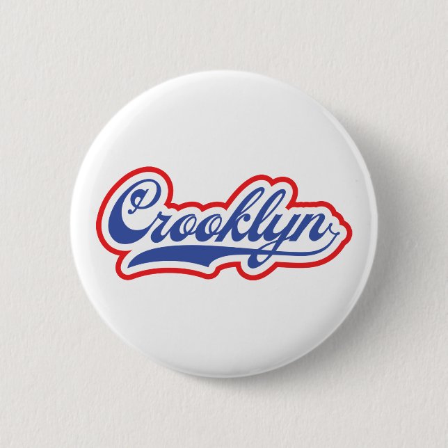 Macaron Rond 5 Cm Crooklyn, New York (Devant)
