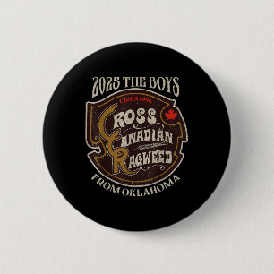 Macaron Rond 5 Cm Cross Canadian Ragweed The Boys From Oklahoma Conc