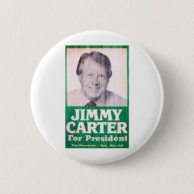 Macaron Rond 5 Cm Cru de Jimmy Carter (Devant)