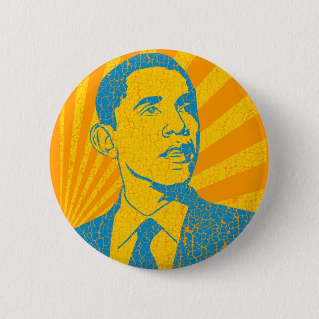 Macaron Rond 5 Cm Cru d'Obama (Devant)