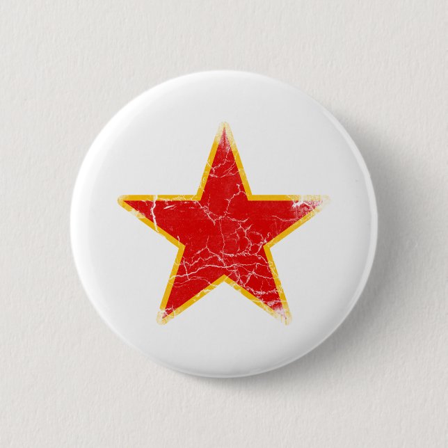Macaron Rond 5 Cm Cru rouge communiste d'étoile (Devant)