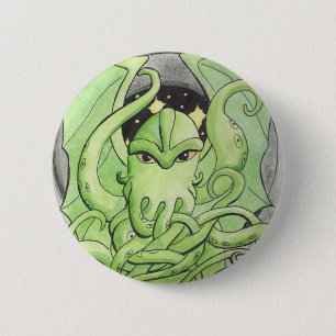 Macaron Rond 5 Cm Cthulhu