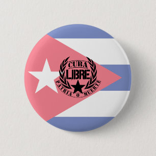 Macaron Rond 5 Cm Cuba Libre Motto Laurels