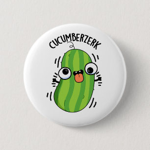 Macaron Rond 5 Cm Cucumberzerk Funny Berzerk Cucumber Pun