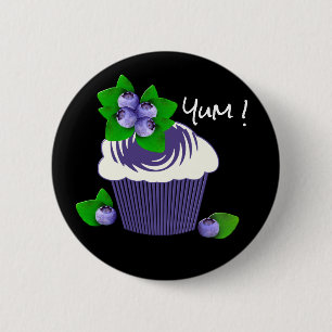 Macaron Rond 5 Cm Cupcake aux myrtilles miam !