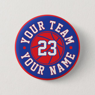 Macaron Rond 5 Cm Custom Basketball Player Button