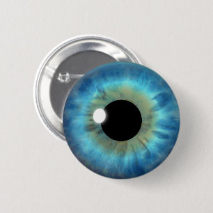 Macaron Rond 5 Cm Custom Cool Blue Eye Iris Eyeball Fun Round Button
