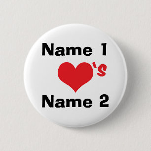Macaron Rond 5 Cm Custom Nous sommes amoureux