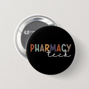 Macaron Rond 5 Cm Custom Pharmacy Tech Retro Pharmacy Technician
