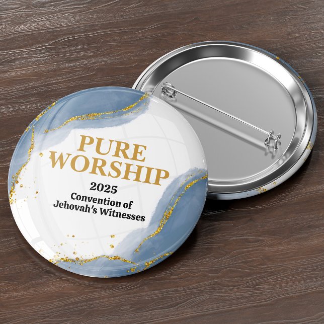 Macaron Rond 5 Cm Custom Pure Worship 2025 Convention JW Pin (Créateur téléchargé)