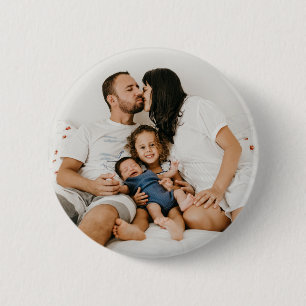Macaron Rond 5 Cm Customisé votre propre photo de famille personnali