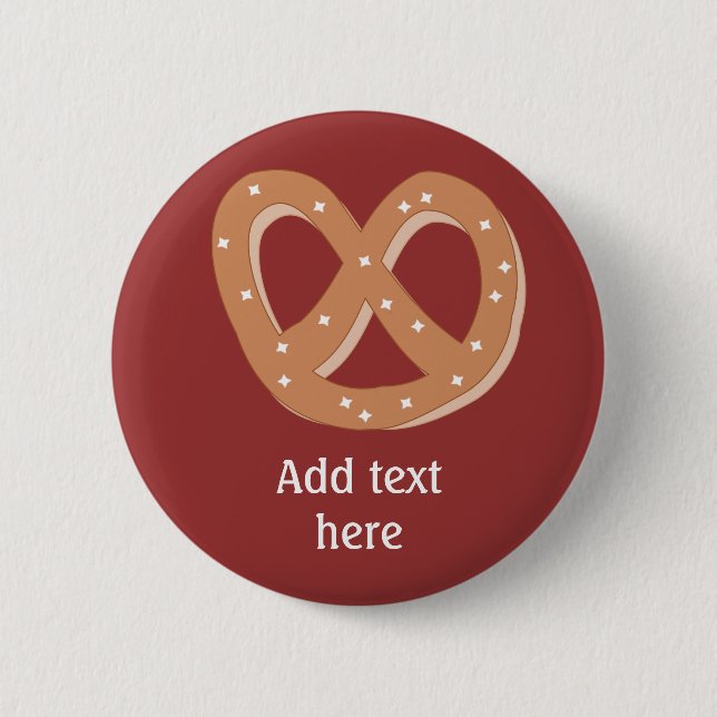 Macaron Rond 5 Cm Customiser ce graphique Pretzel Knot (Devant)