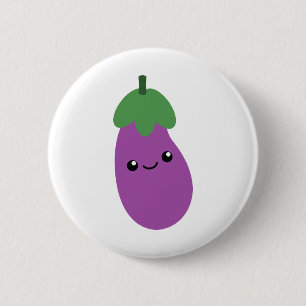 Macaron Rond 5 Cm Cute aubergine
