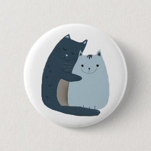 Macaron Rond 5 Cm Cute Cats Cuddart