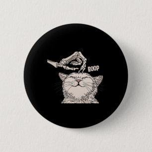 Macaron Rond 5 Cm Cute Chat Squelette Halloween Femme Animaux de com