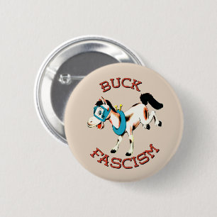 Macaron Rond 5 Cm Cute Cheval Rétro - Fascisme Buck