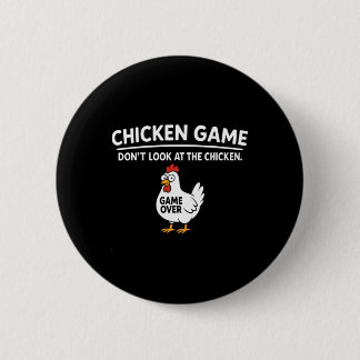 Macaron Rond 5 Cm Cute Chicken Game Don't Look At The Chicken Funny 