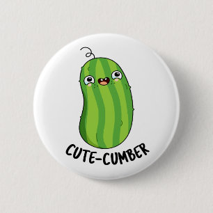 Macaron Rond 5 Cm Cute Concombre Cute Concombre Pun