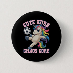 Macaron Rond 5 Cm Cute Cute Aura Chaos Core Soccer Licorne Gagne Fem
