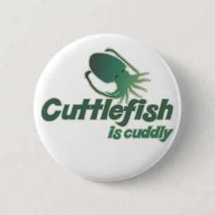 Macaron Rond 5 Cm Cute Cuttlefish veut juste se câliner