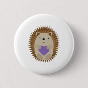 Macaron Rond 5 Cm Cute Hedgehog