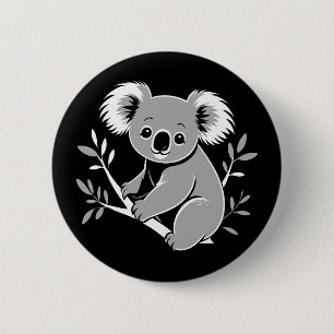 Macaron Rond 5 Cm Cute Koala