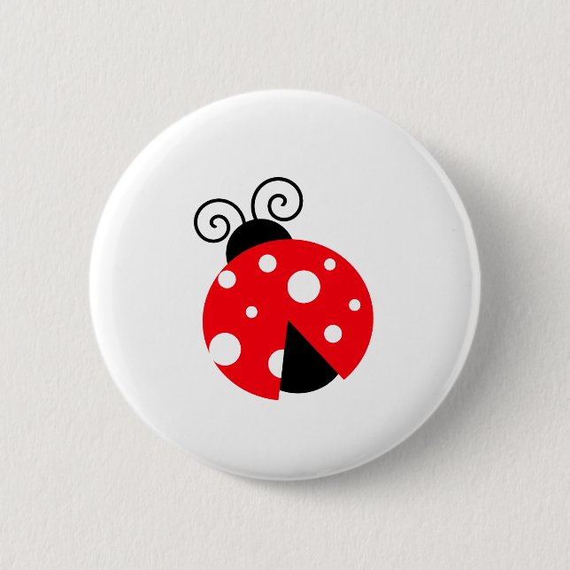 Macaron Rond 5 Cm Cute Ladybug (Devant)