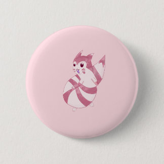 Macaron Rond 5 Cm Cute Pastel Furret Design