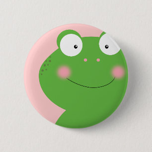 Macaron Rond 5 Cm Cute Petite Épingle Froggy