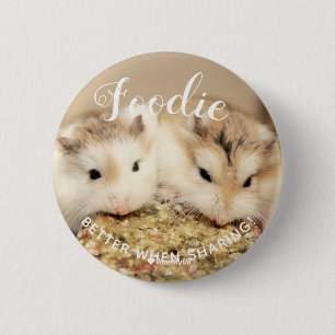 Macaron Rond 5 Cm Cute Robo Hamsters Foin
