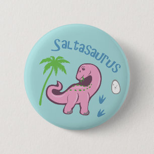 Macaron Rond 5 Cm Cute Saltasaurus