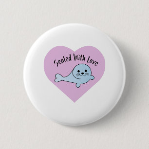Macaron Rond 5 Cm Cute scellée avec amour