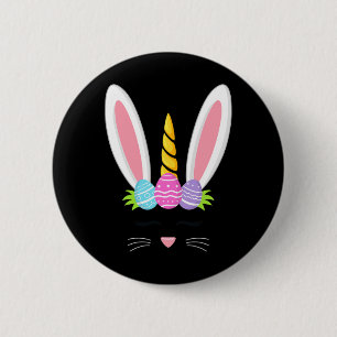 Macaron Rond 5 Cm Cute Unicorn Rabbit Pâques Filles Enfants