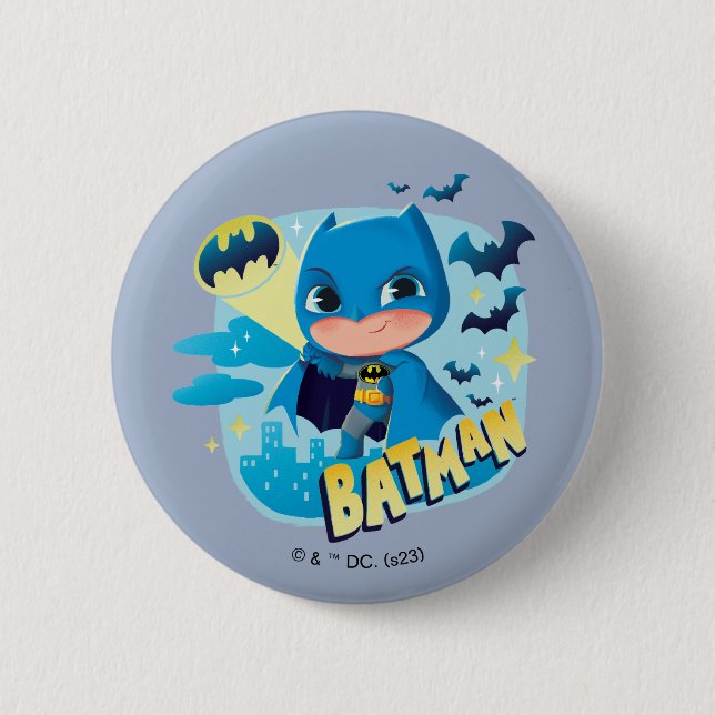 Macaron Rond 5 Cm Cuter than mignon Batman (Devant)