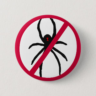 Macaron Rond 5 Cm CV pas plus de bouton d'araignées