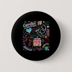 Macaron Rond 5 Cm Cvicu Cardiac Infirmière Retro Anatomie Cardiologi