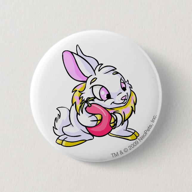 Macaron Rond 5 Cm Cybunny jaune étreignant Negg (Devant)