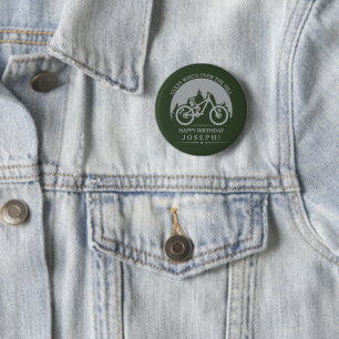 Macaron Rond 5 Cm Cyclisme Cycliste Joyeux Anniversaire Personnalisé