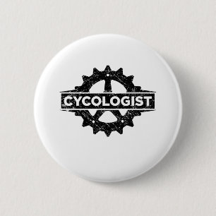 Macaron Rond 5 Cm Cycologiste drôle vélo cadeau