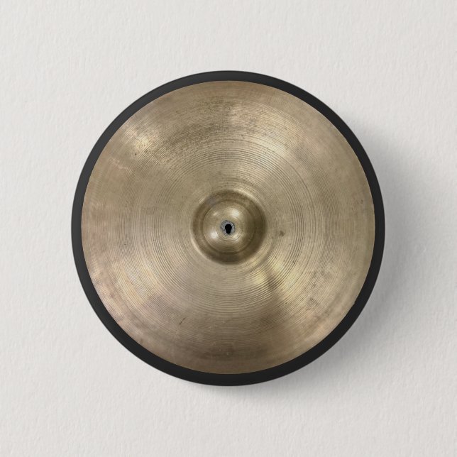 Macaron Rond 5 Cm Cymbale Vintage Constantinople Turque (Devant)