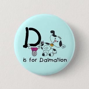 Macaron Rond 5 Cm D est pour le T-shirts et les cadeaux de Dalmation