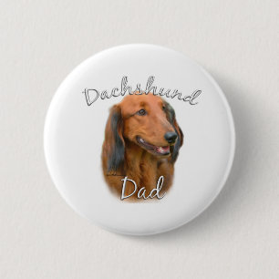 Macaron Rond 5 Cm Dachshund (aux cheveux longs) Papa 2
