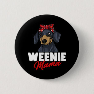 Macaron Rond 5 Cm Dachshund Cadeau Dixie Wiener Doxie Dackel