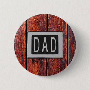 Macaron Rond 5 Cm DAD Metal Grange Arrière - plan bois