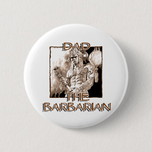 Macaron Rond 5 Cm Dad the Barbarian