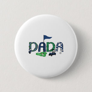 Macaron Rond 5 Cm Dada De L'Anniversaire Garçon Trou Dans Un Golf Sp