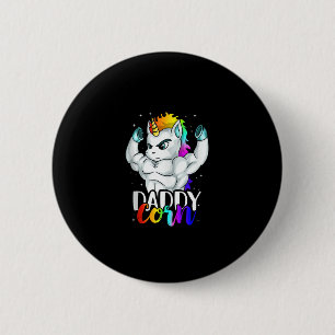 Macaron Rond 5 Cm Daddycorn Licorne Papa Daddy Homme Unique Famille