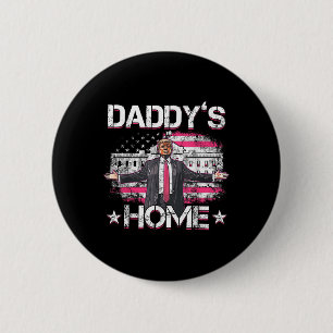 Macaron Rond 5 Cm Daddys Accueil Trump rose 2024 Trump prend drôle